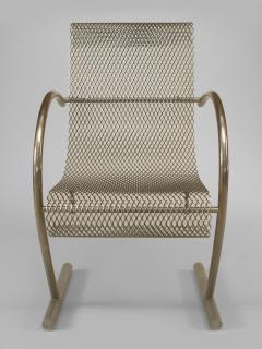 Shiro Kuramata Pair of Japanese Post War Design 1960s Steel Wire Mesh Sing Sing Armchairs - 424805