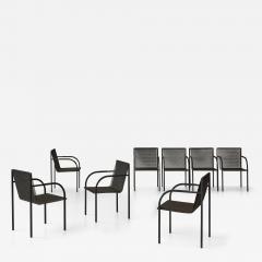 Shiro Kuramata Shiro Kuramata set of eight armchairs model no R401 designed 1982 - 4203779