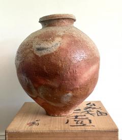 Shiro Tsujimura Large Japanese Contemporary Shigaraki Tsubo with Tomobako by Shiro Tsujimura - 4640484