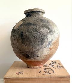 Shiro Tsujimura Large Japanese Contemporary Shigaraki Tsubo with Tomobako by Shiro Tsujimura - 4640486