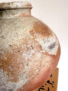 Shiro Tsujimura Large Japanese Contemporary Shigaraki Tsubo with Tomobako by Shiro Tsujimura - 4640488