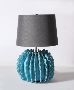 Shizue Imai Pair of Turquoise Lamps - 3072538
