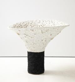 Shizue Imai SHIZUE IMAI White Black Lava Trumpet - 3563382