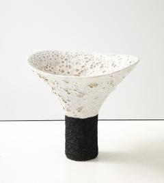 Shizue Imai SHIZUE IMAI White Black Lava Trumpet - 3563384