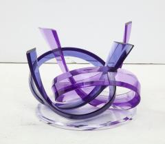 Shlomi Haziza Haziza Indigo Violet Acrylic Ribbon Coffeetable - 1473782