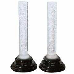 Shlomi Haziza Pair of Haziza Lucite Bubble Lamps - 4162544