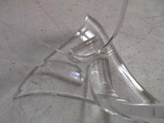 Shlomi Haziza Pair of Signed Haziza Lucite and Glass Tables - 1760273