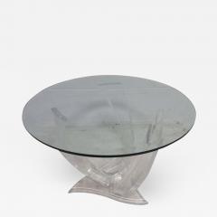 Shlomi Haziza Pair of Signed Haziza Lucite and Glass Tables - 1762183