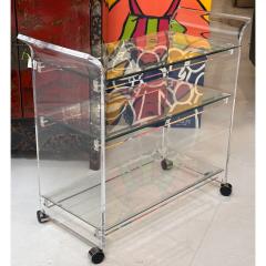 Shlomi Haziza Shlomi Haziza Modern Designer Lucite Acrylic Cocktail Bar Cart - 3413766