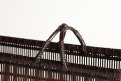 Shobun Suemura Parallel Line Rectangular Flower Basket ca 1992 - 4439713