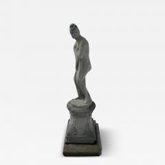 Shy Venus classical sculpture with pedestal - 4049472