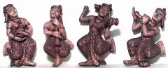 Siamese Gold Dancing Figures - 4652771