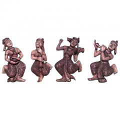 Siamese Gold Dancing Figures - 4662087