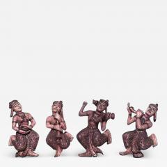 Siamese Gold Dancing Figures - 4662088