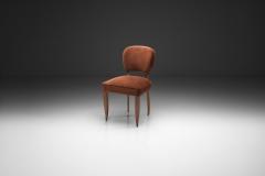Side Chair With Copper Upholstery France 1940s - 4584329