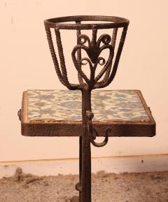 Side Table In The Form Of An Andiron In Wrought Iron 16 Century - 2414368