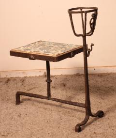 Side Table In The Form Of An Andiron In Wrought Iron 16 Century - 2414373