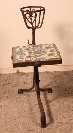Side Table In The Form Of An Andiron In Wrought Iron 16 Century - 2414376