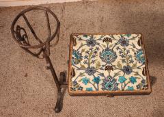 Side Table In The Form Of An Andiron In Wrought Iron 16 Century - 2414377