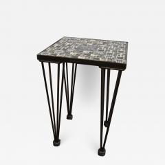 Side Table with Fertility Figure Tiles - 2845987