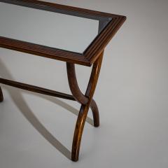 Side Table with Glass Top Italy Mid 20th Century - 4709470