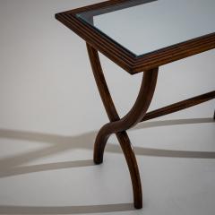 Side Table with Glass Top Italy Mid 20th Century - 4709472