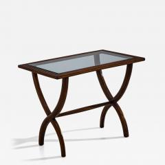 Side Table with Glass Top Italy Mid 20th Century - 4753473