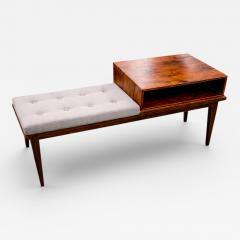 Side Table with Integrated Bench and Storage in Rosewood 1960s Lot 647A - 4634631
