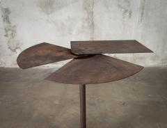 Side Table with Metal Leaves - 602154