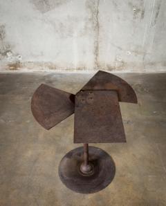 Side Table with Metal Leaves - 623672