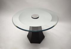 Side Table with a Beveled Glass Top - 185581