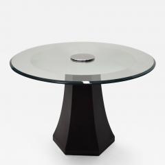 Side Table with a Beveled Glass Top - 239972