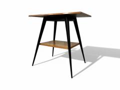 Side Table with a Swivel Top in Pau Marfim Ebony finish Unknown 1950s - 4336662