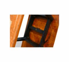 Side Table with a Swivel Top in Pau Marfim Ebony finish Unknown 1950s - 4336668