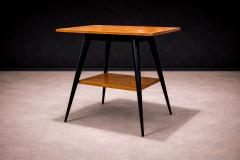 Side Table with a Swivel Top in Pau Marfim Ebony finish Unknown 1950s - 4579656