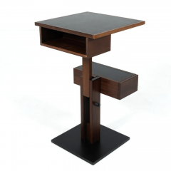 Side table by Bernard Vuarnesson Adjustable Height 1980s - 4373550