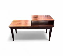 Side table with bench storage in Rosewood Unknown 1960s Lot 647 - 4338295