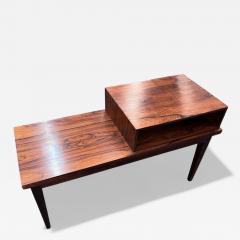 Side table with bench storage in Rosewood Unknown 1960s Lot 647 - 4344287