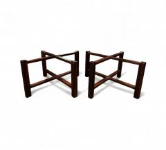 Side tables in Rosewood Pink Granite Unknown 1960s Lot 675 - 4317492