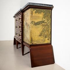 Sideboard with Bird Motifs Italian School Mid 20th Century - 4704917