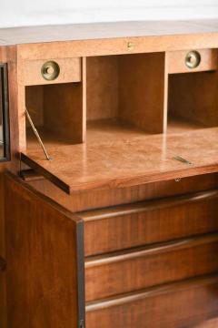 Sideboard with Drawers Sliding Glass Doors Shelves and Writing Desk 1950s - 3348360