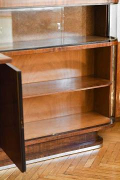 Sideboard with Drawers Sliding Glass Doors Shelves and Writing Desk 1950s - 3348363