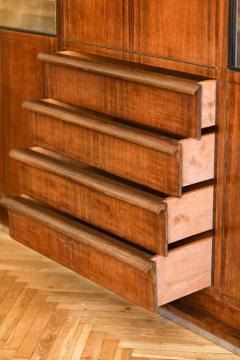 Sideboard with Drawers Sliding Glass Doors Shelves and Writing Desk 1950s - 3348365