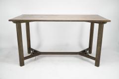 Sidney Barnsley Sidney Barnsley attributed A rare Cotswold School hayrake oak dining table - 4186112