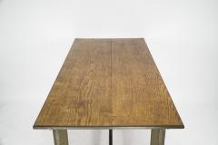 Sidney Barnsley Sidney Barnsley attributed A rare Cotswold School hayrake oak dining table - 4186114
