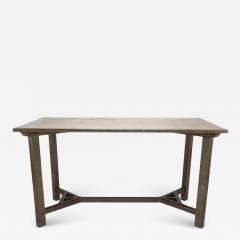Sidney Barnsley Sidney Barnsley attributed A rare Cotswold School hayrake oak dining table - 4232947