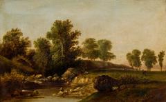Sidney Richard Percy English Victorian landscape with a stream by Sidney Richard Percy - 4640914