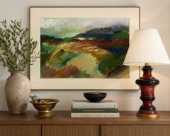 Signed Abstract Expressionist Landscape Mid Day Shower 20th Century - 4766461