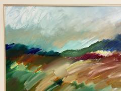 Signed Abstract Expressionist Landscape Mid Day Shower 20th Century - 4766485