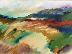 Signed Abstract Expressionist Landscape Mid Day Shower 20th Century - 4766488